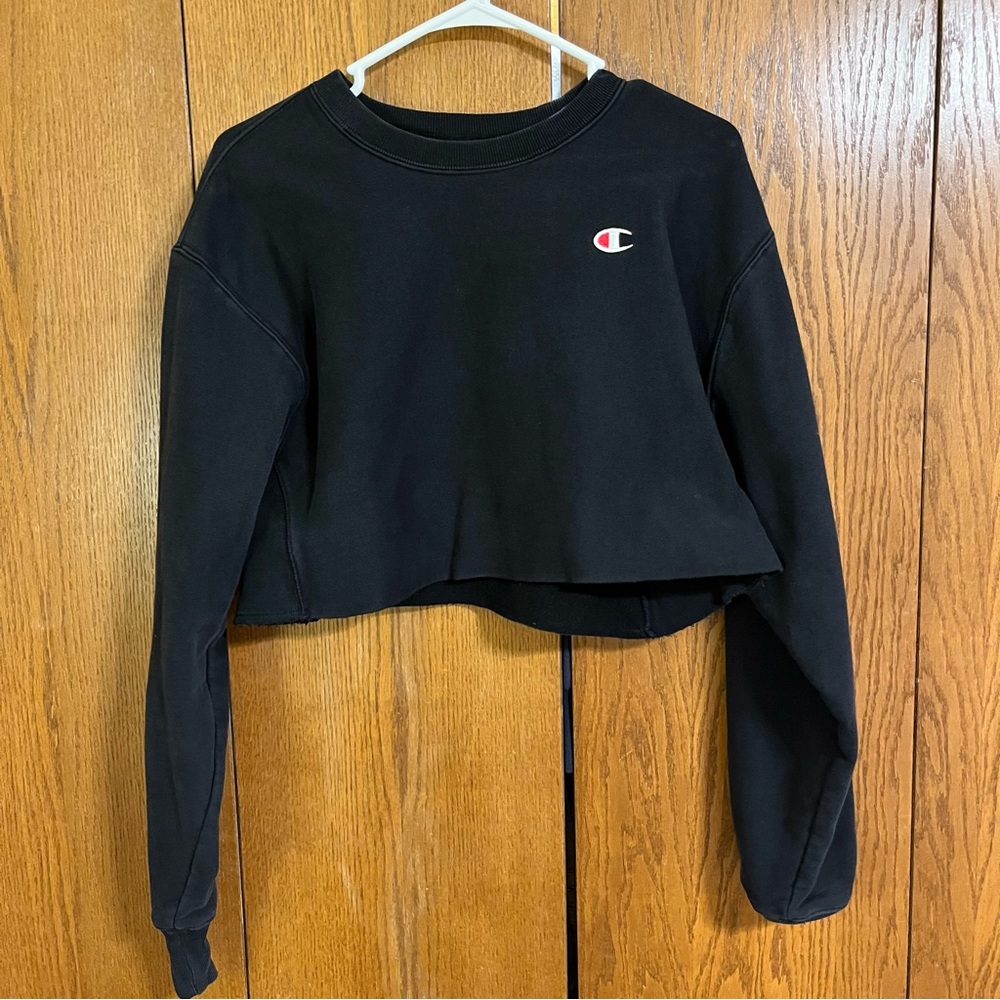 Champion Black Reverse Weave Sweatshirt